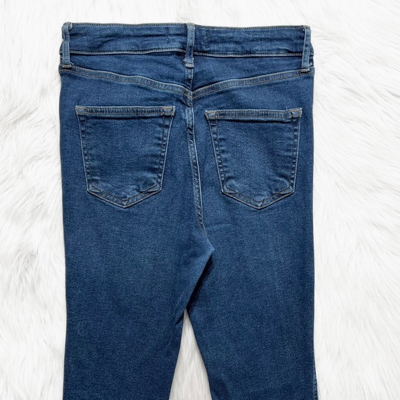 Free People Fringe Hem High Waist Medium Wash Skinny Ankle Jeans - Picture 5 of 11